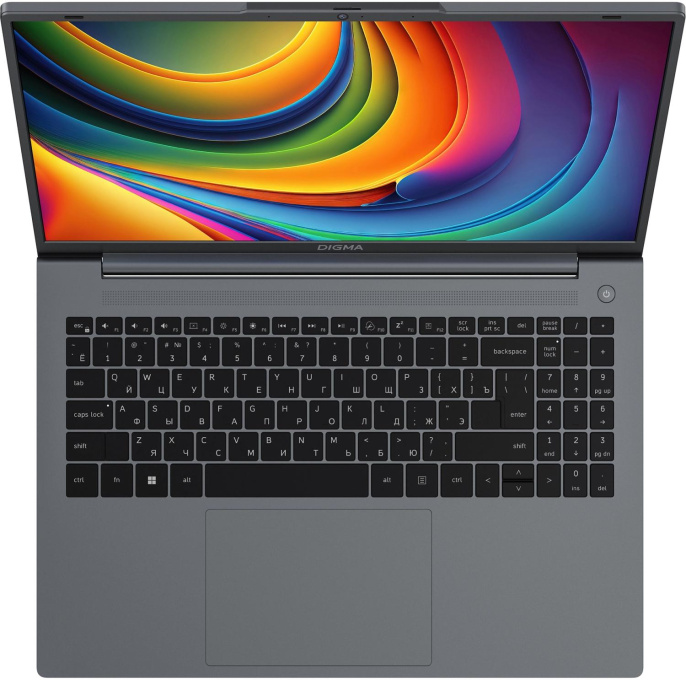 Ноутбук Digma EVE C5805, 16", IPS, Intel N100 0.8ГГц, 4-ядерный, 8ГБ DDR5, 256ГБ SSD,  Intel UHD Graphics, Windows 11 Pro,  темно-серый [dn16n1-8cxw01]