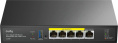 Маршрутизатор CUDY C200P 2-IN-1 SMB Router / AP Controller, 1 Gigabit Ethernet + 4 Gigabit PoE+ PSE Ports + 1 USB 3.0, PSE output up to 30Watts per port, support AP Management, Multi-SSID, Captive Portal, Zerotier/Wireguard/OpenVPN/IPSec/L2TP/PPTP VPN, DN