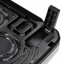 Подставка для ноутбука Buro BU-LCP156-B208, 15.6", 355х260х21 мм, 2хUSB, вентиляторы 2 х 80 мм, 560г, черный