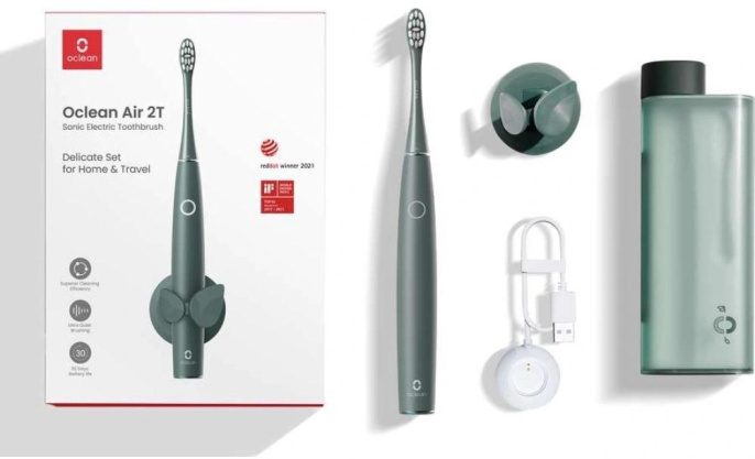 Зубная щетка электрическая Oclean Air 2 T зеленый