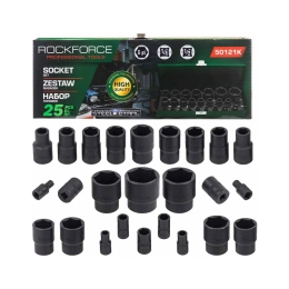Набор ударных головок Rockforce 25 предметов RF-50121K(59045)