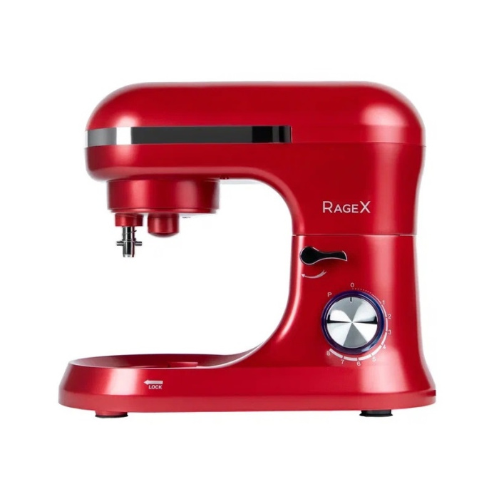 Планетарный миксер RAGEX R002-600 3 в 1, 4.5 литра с двумя ручками, 1000 Вт, красный