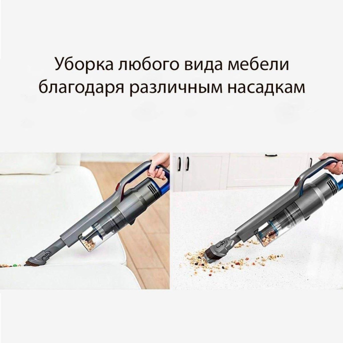 Пылесос вертикальный Jimmy Cordless Vacuum Cleaner JV63 Graphite+Blue с адаптером модели ZD24W300060EU