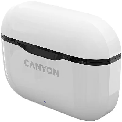 Гарнитура вкладыши Canyon TWS-3 белый/черный беспроводные bluetooth в ушной раковине (CNE-CBTHS3W)