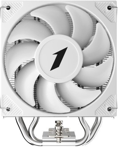 Кулер 1stPlayer CY12 Белый CY12-WH Intel LGA1851/1700/1200/115x, AMD AM5/AM4, крепление на винтах, 4 тепловые трубки 6мм , размер вентилятора: 120x120x25мм, гидравлический подшипник, 1900об/мин, 57.56CFM, 38.21dB A