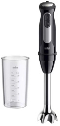 Блендер Braun MQ55001MBK, погружной, черный/серебристый