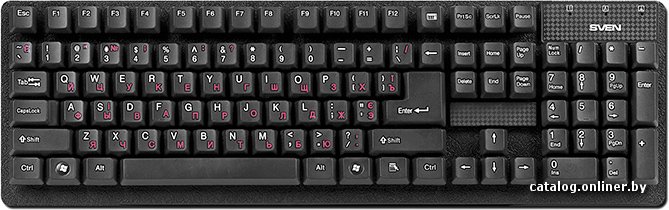 Клавиатура Sven Standard 301, USB, черный