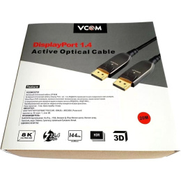 Кабель активный оптический VCOM DP1.4 32GBs/8K@60Hz 20м D3751-20M
