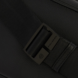 Сумка поясная мужская Piquadro Russel CA7153W137/N черная натур.кожа