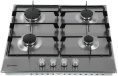 Газовая варочная панель Indesit THPM 641 W/IX/I, независимая, нержавеющая сталь