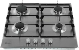 Газовая варочная панель Indesit THPM 641 W/IX/I, независимая, нержавеющая сталь