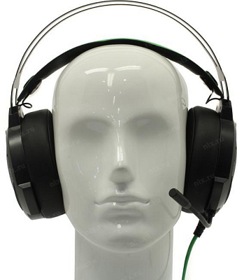 Наушники с микрофоном HP Pavilion Gaming 600 черный/зеленый 1.9м мониторные оголовье (4BX33AA)