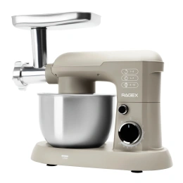Кухонный комбайн RAGEX R105-110 5 в 1, 4 литра, 10 скоростей, 1500 Вт, бежевый