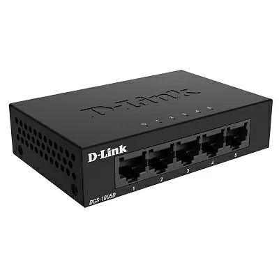 D-Link DGS-1005D/J2A Неуправляемый коммутатор с 5 портами 10/100/1000Base-T и функцией энергосбережения