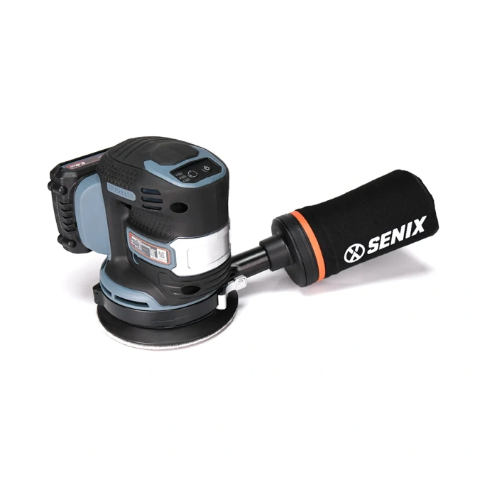 Шлифовальная эксцентриковая аккумуляторная машина SENIX X2 20V, 125мм, 1 акб, 1 зу PSX2-M1-EU
