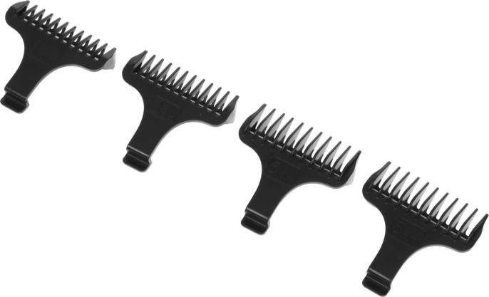 Машинка для стрижки Scarlett SC-HC63C107 черный 5Вт насадок в компл:4шт