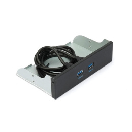 Планка USB 3.0 на переднюю панель 5.25" Gembird, 2 порта USB FP5.25-USB3-2A