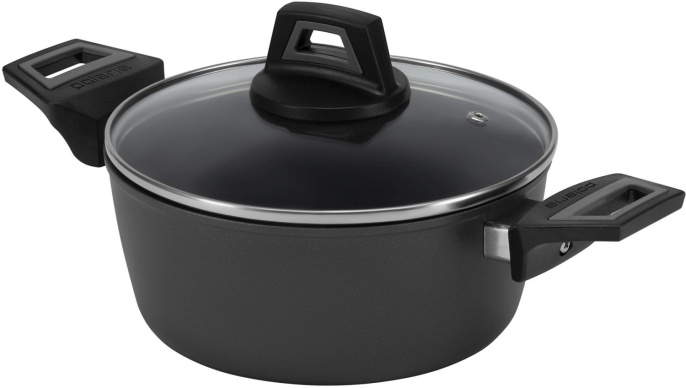 Кастрюля 4л Polaris Graphit 24C,  алюминиевая, с крышкой