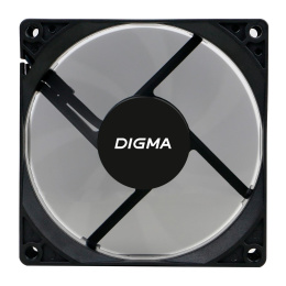 Вентилятор для корпуса Digma DFAN-90 90х90x25 черный 3-pin 4-pin Molex 23дБ Ret