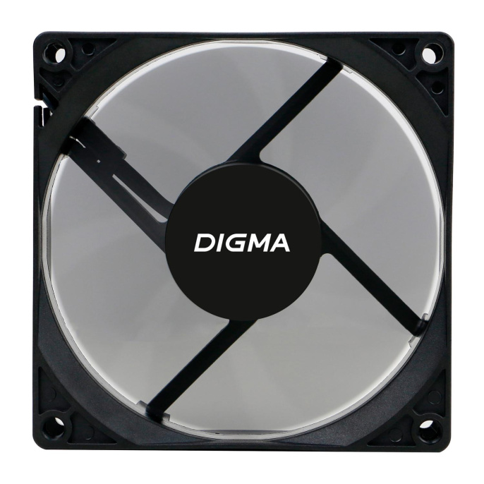 Вентилятор для корпуса Digma DFAN-90 90х90x25 черный 3-pin 4-pin Molex 23дБ Ret