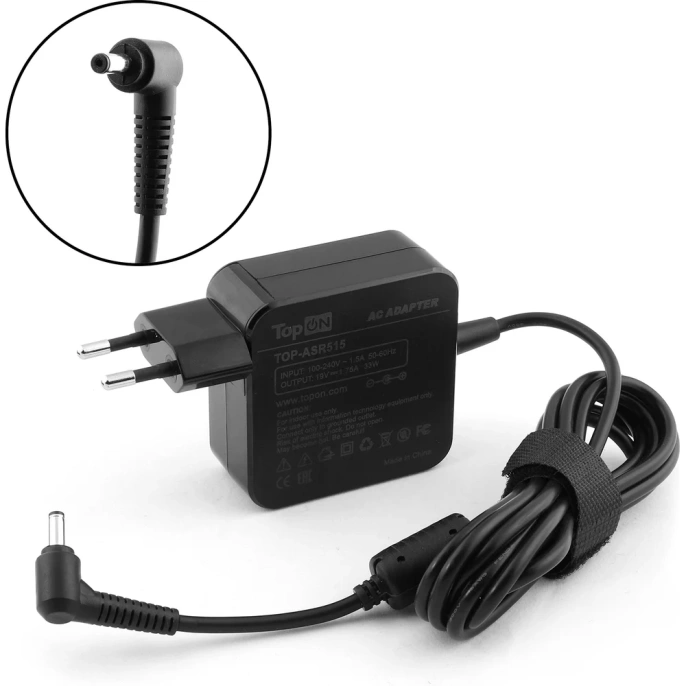 Блок питания для ноутбука Asus TopON 19V 1.75A 4.0x1.35 33W AD890326 TOP-ASR515