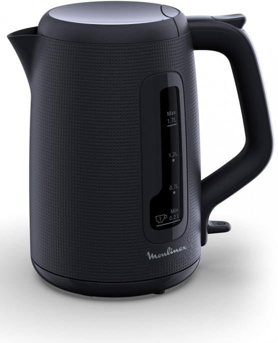 Чайник электрический Moulinex Morning BY2M0810 1.7л. 2400Вт черный корпус: пластик 7211419022