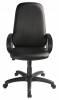 Кресло руководителя Бюрократ CH-808AXSN, экокожа, до 120кг, черный