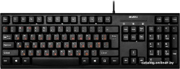 Клавиатура Sven KB-S300 black (USB) (SV-0157560) (проводная, USB, 104 кл., влагоустойчивая конструкция, комфортный, тихий и четкий ход клавиш)