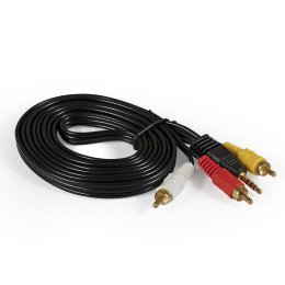 Кабель аудио ExeGate EX-CCA-4P2R-2.0 (3.5mm Jack M/3xRCA M, 2м) EX284945RUS
