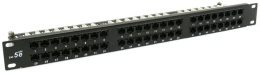Патч-панель QTech QPP-48RM-C5EUTP-8P8C-IDC-1U 19" 1U 48xRJ45 cat.5e DUAL IDC