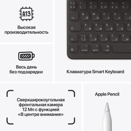 10.2" Планшет Apple iPad 2021 Wi-Fi A2602 3/64 GB A13 Bionic Wi-Fi, 2160 x 1620, iOS, серебристый [mk2l3hn/a]