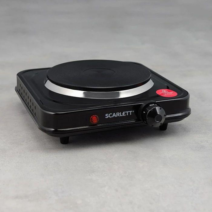 Плита Электрическая Scarlett SC-HP700S31 черный эмаль настольная