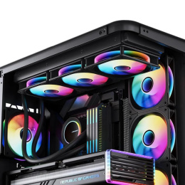 Кулер для корпуса/ Case Cooler JONSBO FR-606BR Reverse 120x120x25mm, 4-pin PWM, ARGB, 35.99CFM, 26.5dBA, 1500RPM, Black