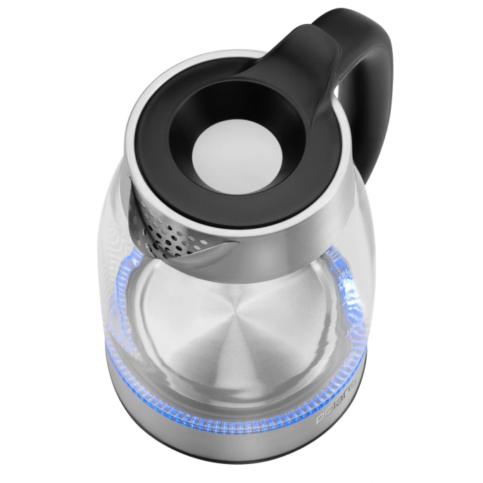 Чайник электрический Polaris PWK 1817CGL, 1.8л, Металл/стекло/пластик