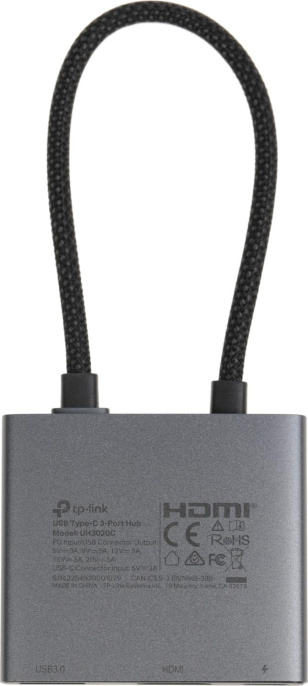 Хаб (разветвитель) TP-LINK UH3020C, серый