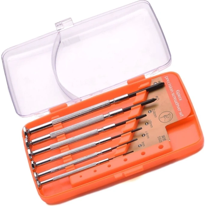 Набор отверток для точных работ HARDEN, CRV, 6 шт., в пласт. пенале 550121