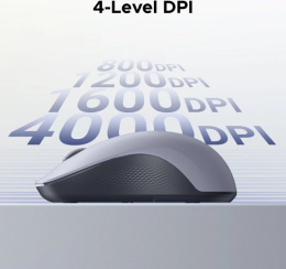 Мышка компьютерная беспроводная UGREEN M331 65627 Multi-mode Wireless Mouse BT&GHz. Цвет: серый