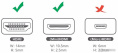 Кабель-переходник UGREEN 20101 Mini HDMI (M) to HDMI 2.0 (F), передача аудио и видео, Black