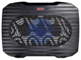 Подставка для ноутбука Buro BU-LCP156-B114, 15.6", 357х265х33 мм, 1хUSB, вентиляторы 1 х 140 мм, 345г, черный