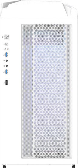 Корпус Gigabyte C301 Glass White MidTower, ATX, USB-C x1, USB3.0 x2, Audio I/O, GPU:400mm, Black, TG GB-C301GW