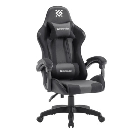 Игровое кресло Okas Чер/сер,класс3, PU +сетка DEFENDER