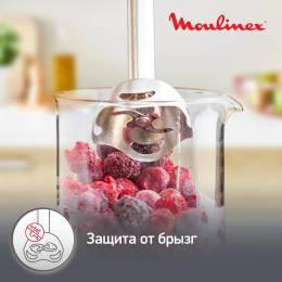 Блендер Moulinex DD67L810,  погружной,  серебристый/черный