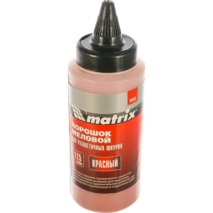 Красный меловой порошок для разметочных шнуров 115 г MATRIX 84858