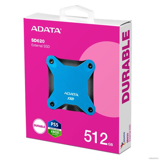 Накопитель SSD A-Data USB3.1 512GB SD620-512GCBL SD620 2.5" синий