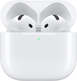 Наушники Apple AirPods 4 MXP63ZA/A (без активного шумоподавления) A3050,A3053,A3058, Bluetooth, вкладыши, белый