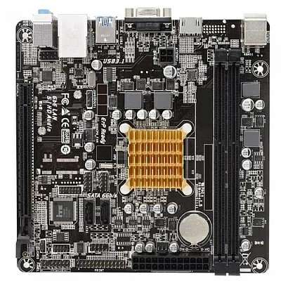 Мат. плата BioStar A68N-2100K (RTL) (AMD E1-6010 CPU onboard) PCI-E Dsub+HDMI GbLAN SATA Mini-ITX 2DDR3