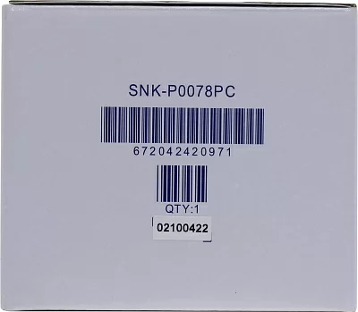 Радиатор для процессора Supermicro SNK-P0078PC 2U Passive CPU HS w/Side Air CH for X12 Whitley/Cedar Island
