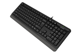 Клавиатура A4TECH Fstyler FK10, проводная, USB, мембранная, черный/серый [fk10 grey]
