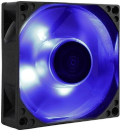 Вентилятор Aerocool Motion 8 LED 80х80x25 черный 3-pin MOTION 8 BLUE-3P 80 Ret