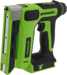 Степлер ручной Greenworks G24CS10 скобы 4/55/90/18GA (3400107)
